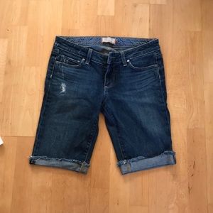 Paige Denim knee length shorts size 28